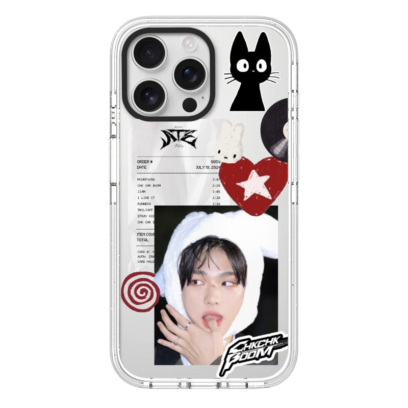 Custom K-Pop Style Phone Case – Bunny Idol Collage for iPhone 11 - 17, iPhone 17 Air Series