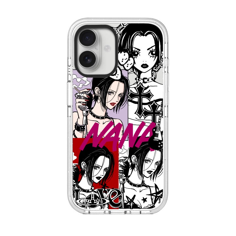 Custom NANA Anime Phone Case – Punk Girl Collage Style with Bold Aesthetic Custom ID 1748419119724