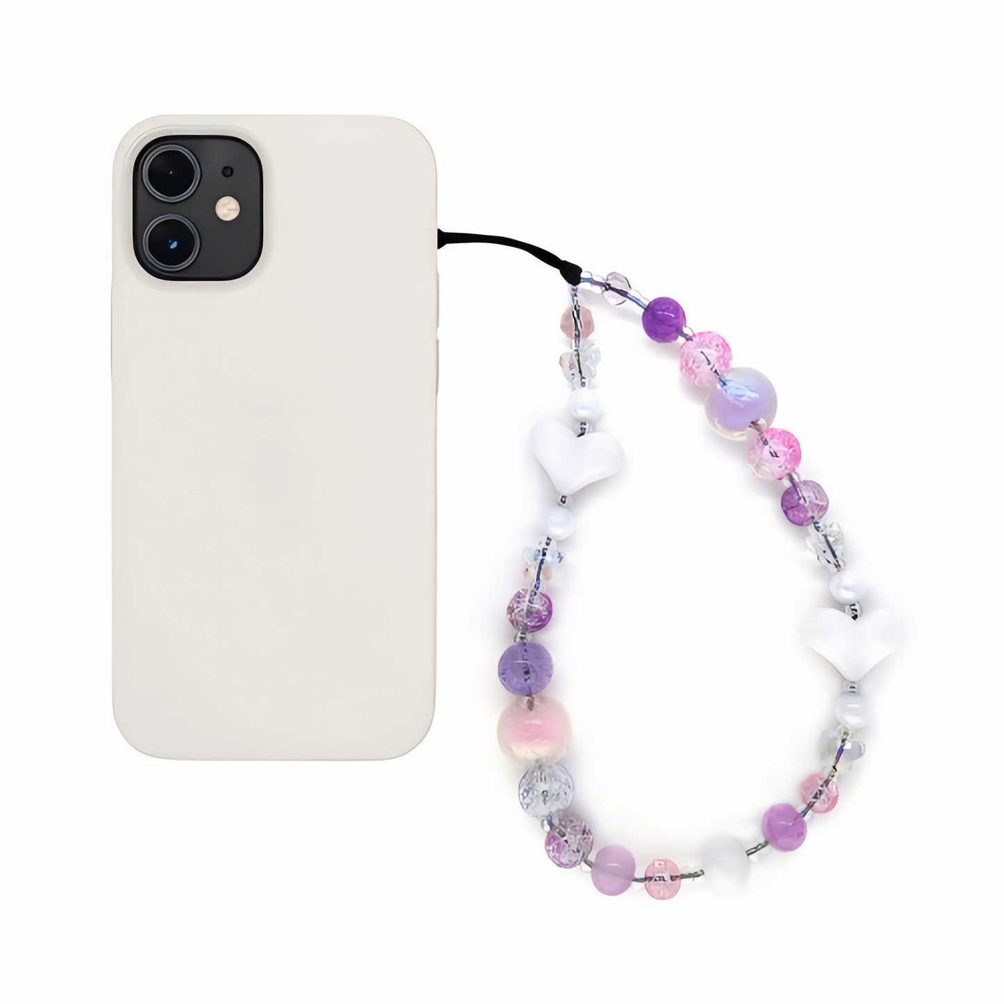 Sugar Cloud – Pastel Beaded Phone Charm