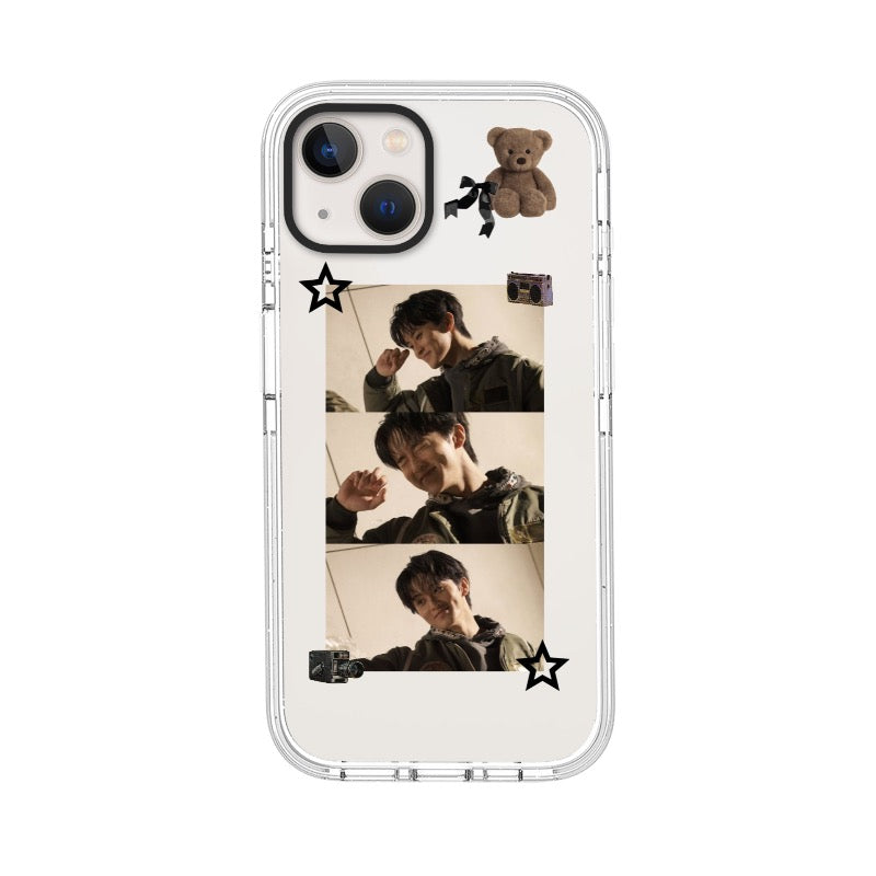 Custom Bear K-pop Clear Phone Case for iPhone 11 - 17, iPhone 17 Air Series