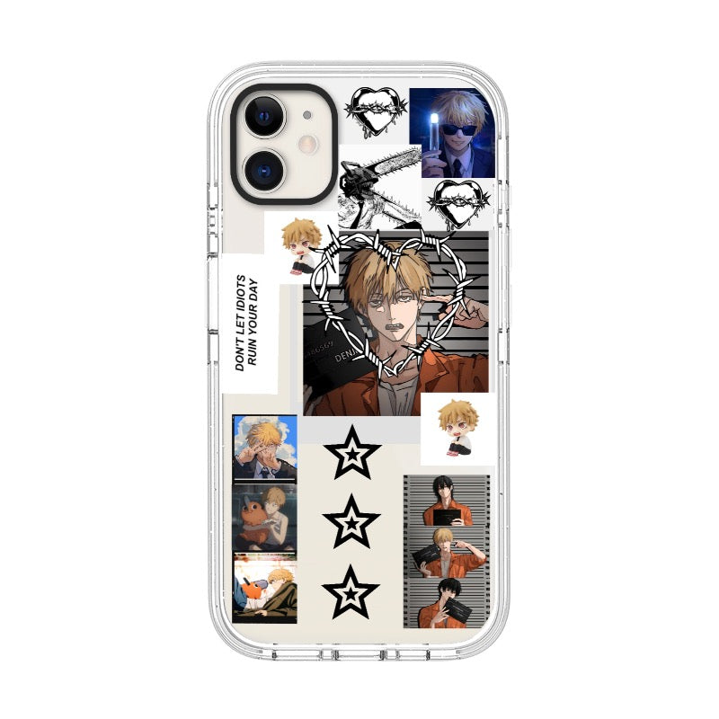 Custom Chainsaw Boy Phone Case – Anime Grunge Style for iPhone 11 - 17, iPhone 17 Air Series