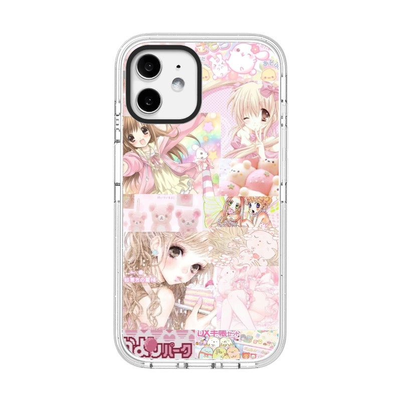Custom Pink Anime Girl Phone Case – Kawaii Y2K Japanese Manga Aesthetic Custom ID 1748298792837