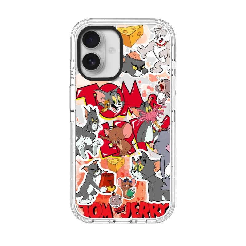 Custom Tom and Jerry Cartoon Phone Case – Retro Comic Style with Funny Chase Scenes Phone Case  for iPhone 11 - 17, iPhone 17 Air Series ID 7937