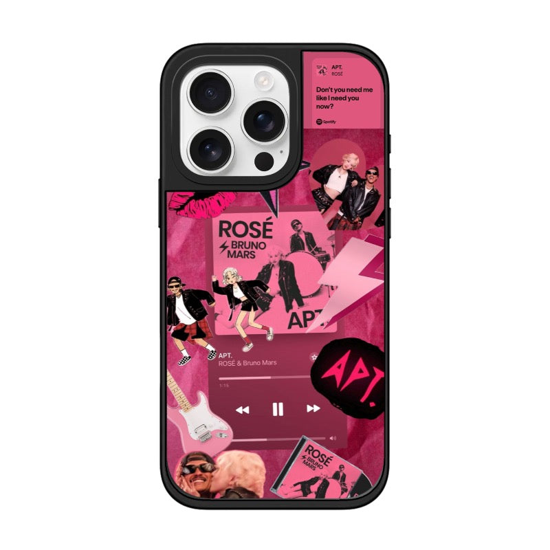 Rosé × Bruno Mars Aesthetic Custom Phone Case for iPhone 11 - 17, iPhone 17 Air Series