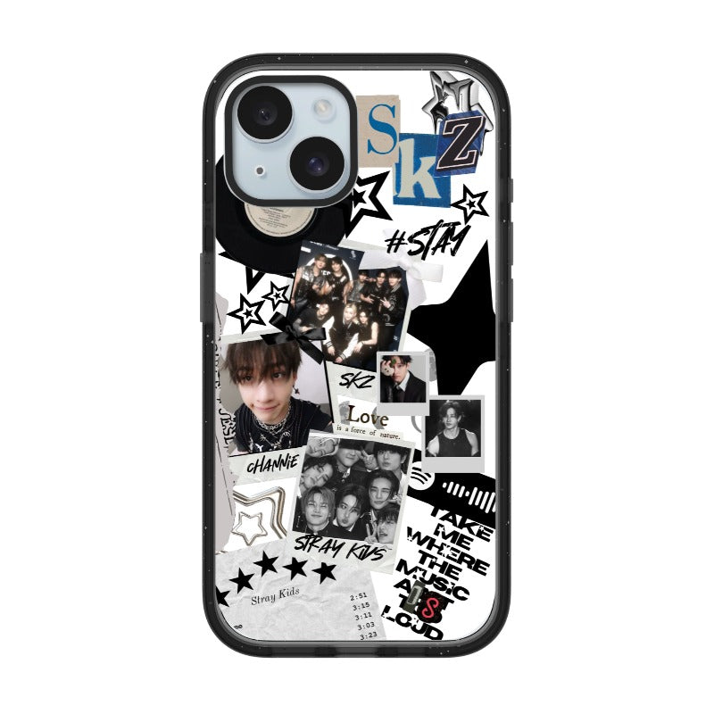 Custom Bang Chan K-pop Phone Case – Stray Kids Channie Collage Aesthetic for iPhone 11 - 17, iPhone 17 Air Series
