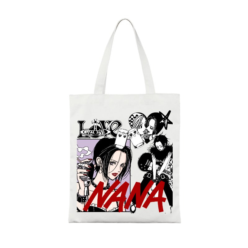 Custom NANA Punk Rock Tote Bag – Anime Style Streetwear Accessory Totes [4192]