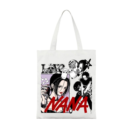 Custom NANA Punk Rock Tote Bag – Anime Style Streetwear Accessory Totes [4192]