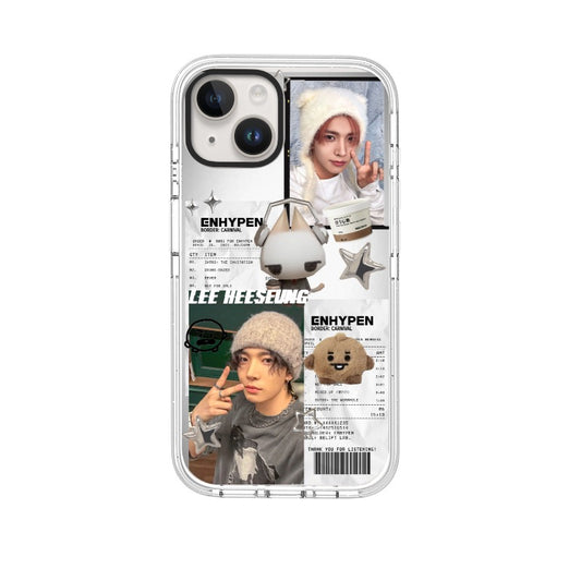 Custom Clear Phone Case – ENHYPEN Lee Heeseung Border Carnival Theme  for iPhone 11 - 17, iPhone 17 Air Series [13068]