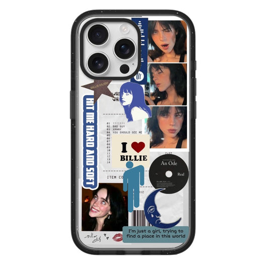 Customizable Billie Eilish iPhone Case – Hit Me Hard and Soft Collage Aesthetic Cover Phone Case  for iPhone 11 - 17, iPhone 17 Air Series [8655]