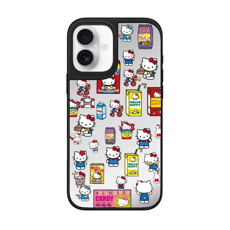 Custom Hello Kitty Snack Pattern iPhone Case – Cute & Colorful Retro Cartoon Design Phone Case  for iPhone 11 - 17, iPhone 17 Air Series [8287]