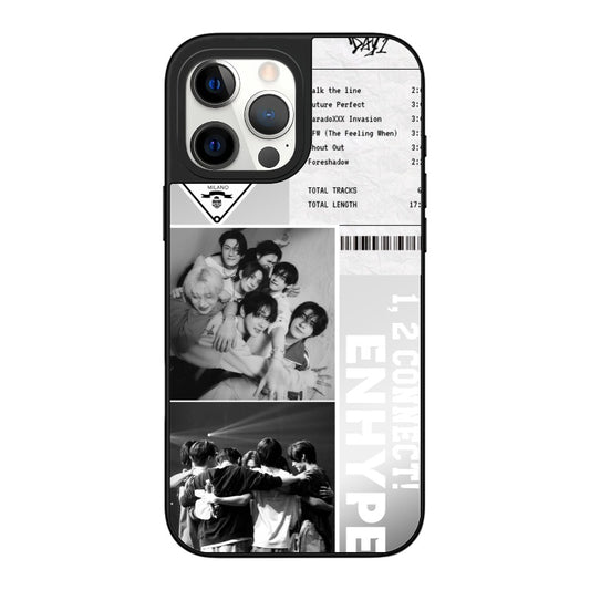 Custom ENHYPEN Monochrome Phone Case – 1,2 Connect! Concert Memory Edition Phone Case [8906]