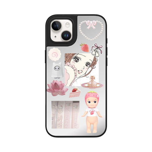 Custom Pastel Princess Aesthetic Phone Case – Japanese Girlcore Pink Collage Phone Case [8436]