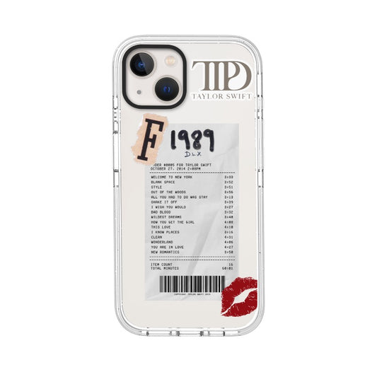 Customizable Taylor Swift 1989 iPhone Case – Deluxe Tracklist Receipt Aesthetic Cover Phone Case  for iPhone 11 - 17, iPhone 17 Air Series [8631]