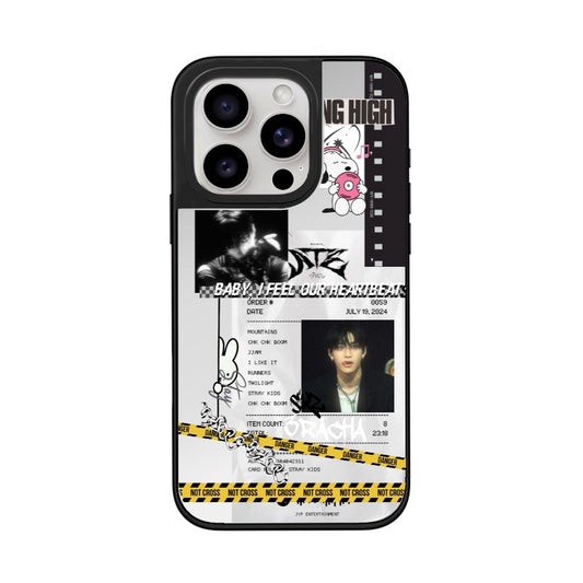 Custom K-pop Phone Case – Dark Aesthetic with Stray Kids Theme  for iPhone 11 - 17, iPhone 17 Air Series [12240]