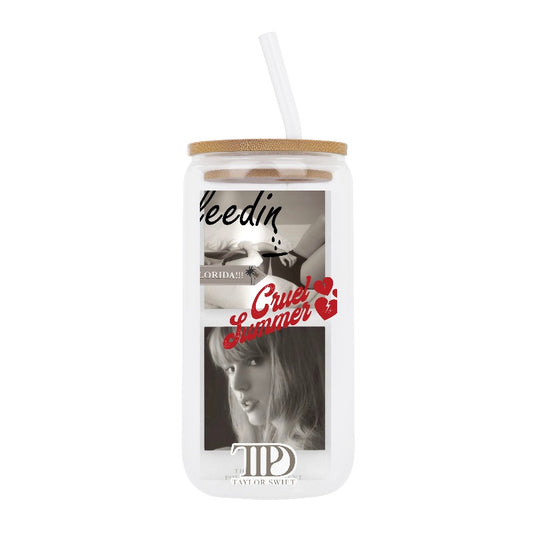 Custom Taylor Swift Aesthetic Glass Cup – Cruel Summer & Florida!!! Inspired Mug [604]
