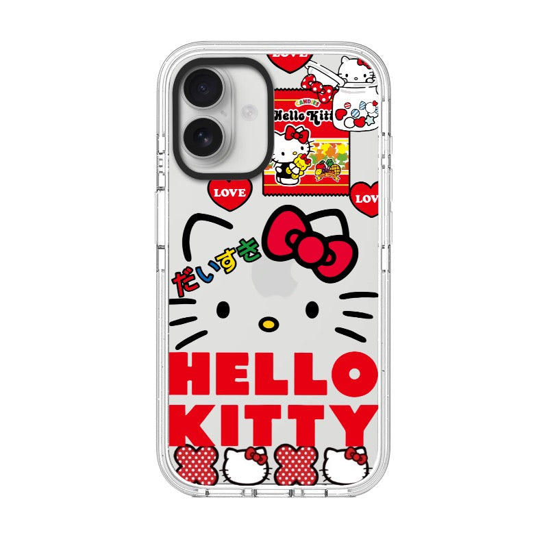 Custom Hello Kitty Red White Collage iPhone Case – Japanese Kawaii Cartoon Cover Custom ID 1747991695489