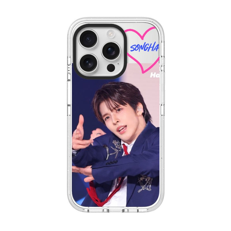Custom Songhwa Phone Case Kpop Idol Clear Cover for iPhone 11 - 17, iPhone 17 Air Series [13942]