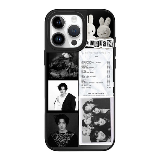 Custom BTS Map of the Soul 7 Phone Case – Black & White Collage Design  for iPhone 11 - 17, iPhone 17 Air Series [13635]