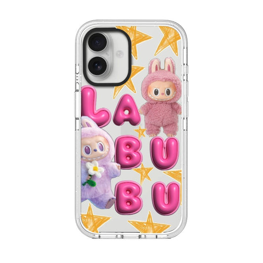 Custom Labubu Pink Star Bubble Letters Phone Case Phone Case [9924]