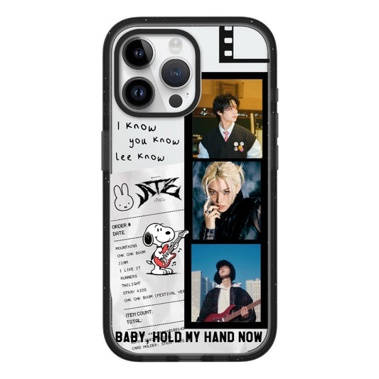 Custom Lee Know K-pop Phone Case – Stray Kids Snoopy Collage  for iPhone 11 - 17, iPhone 17 Air Series [12608]