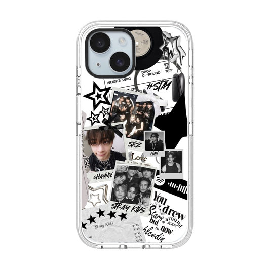 Custom Stray Kids Collage Phone Case – Monochrome K-pop Style  for iPhone 11 - 17, iPhone 17 Air Series [12595]