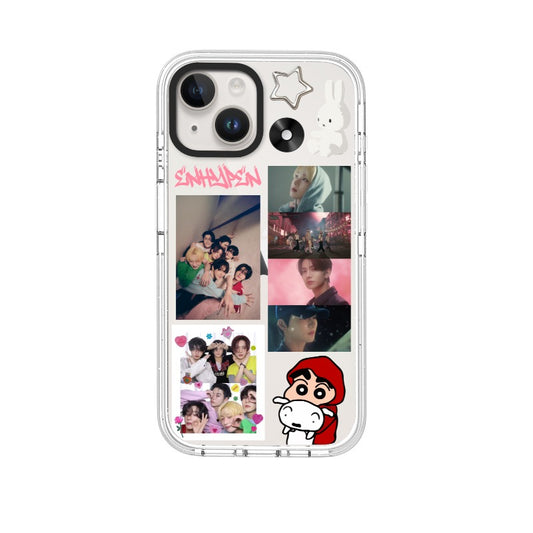 Custom Enhypen Phone Case Kpop Aesthetic Clear Cover  for iPhone 11 - 17, iPhone 17 Air Series [13943]