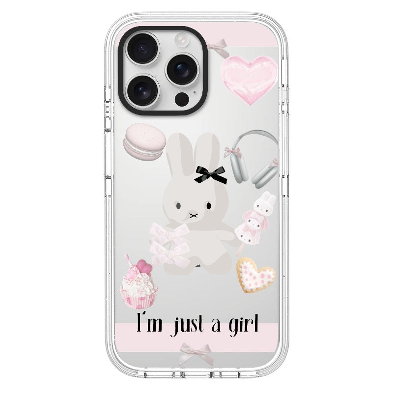 Custom Sweet Girl Miffy Phone Case – Macaron & Bow Bunny Aesthetic Phone Case  for iPhone 11 - 17, iPhone 17 Air Series [2778]
