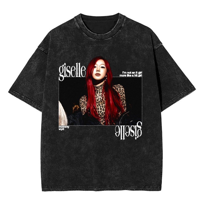Giselle Red Hair Custom Graphic T-Shirt [11077]