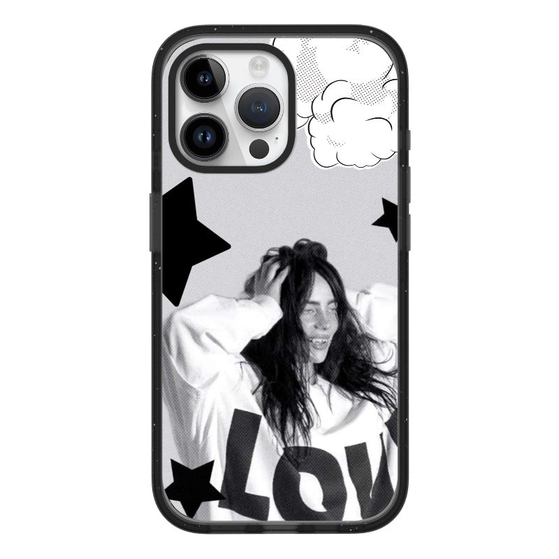 Custom Monochrome Star Love Case for iPhone 11 - 17, iPhone 17 Air Series