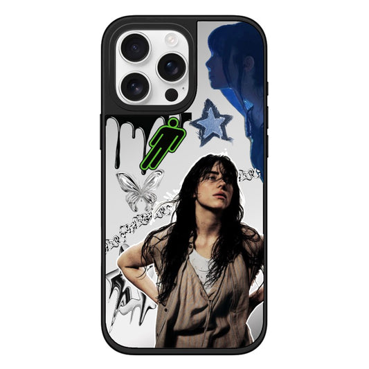 Custom Billie Eilish Hit Me Hard and Soft iPhone Case – Y2K Gothic Liquid Metal Aesthetic Custom ID 1748067839561