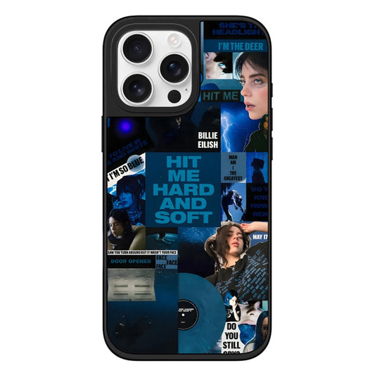 Custom Billie Eilish Phone Case – Hit Me Hard and Soft Collage Aesthetic Custom ID 1748424661476