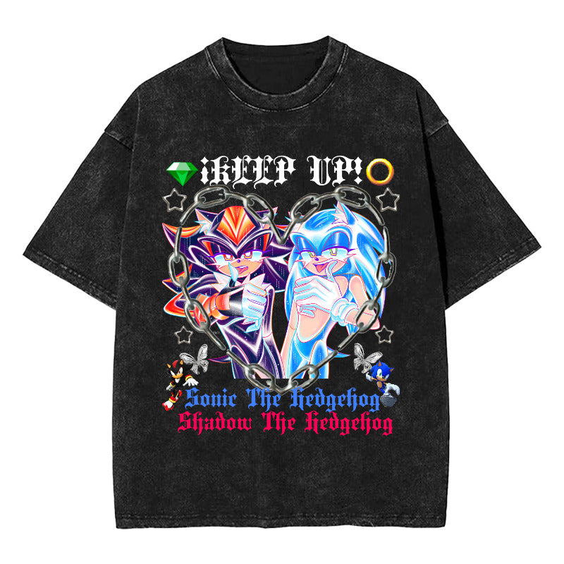 Custom Sonic & Shadow Couple T-shirt