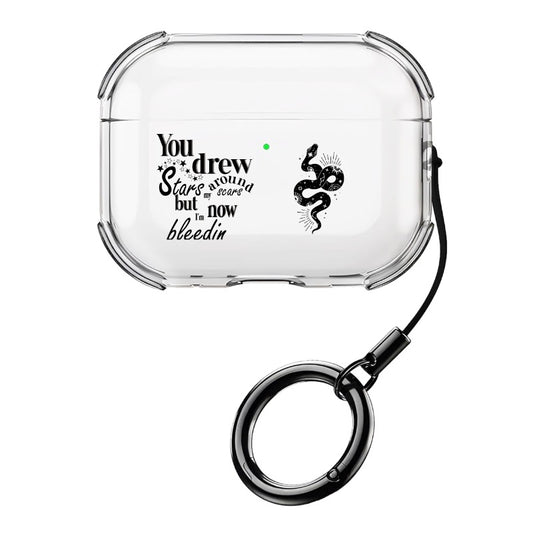 Custom Swiftie Snake Lyric AirPods Case – Taylor-Inspired Clear Protective Cover [13415]