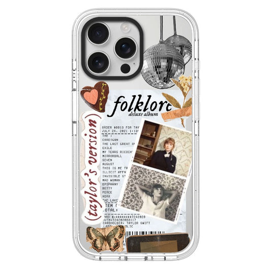 Custom Folklore Aesthetic Case – Retro Ticket & Naturecore Moodboard Phone Case [3905]