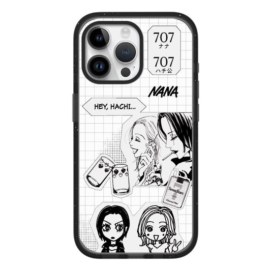 Custom NANA Inspired Manga Phone Case – Black & White Retro Style Phone Case [8361]