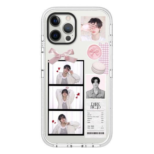 Custom Cute DKZ iPhone Case with Pink Macaron and Bow for iPhone 11 - 17, iPhone 17 Air Series