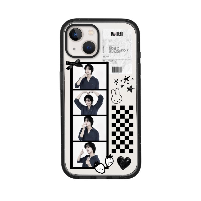 Custom Stray Kids MAXIDENT Case – Monochrome K-Pop Cute Collage Phone Case  for iPhone 11 - 17, iPhone 17 Air Series [9091]