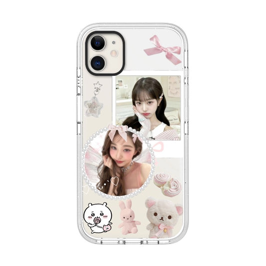 Custom Soft Girl Aesthetic Phone Case – Korean Pastel Pink Cute Design Phone Case [8375]