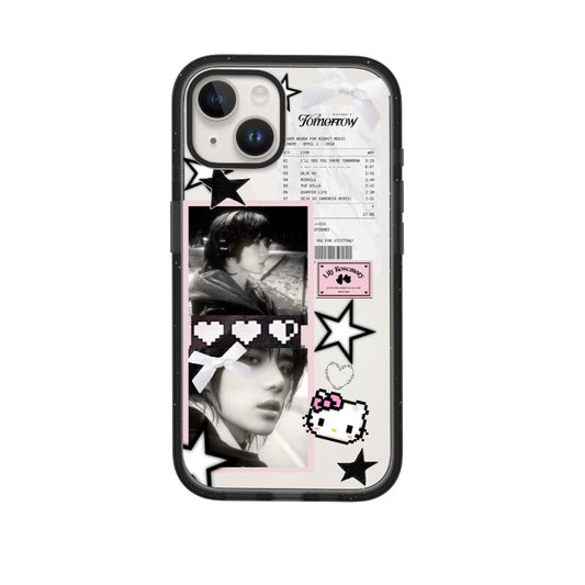 Custom TXT Aesthetic Black & Pink Phone Case