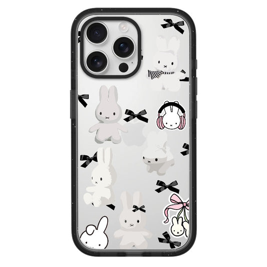Custom Bunny & Bow Phone Case – Soft Girl Style with Headphones and Ribbon Accents Phone Case [2108]