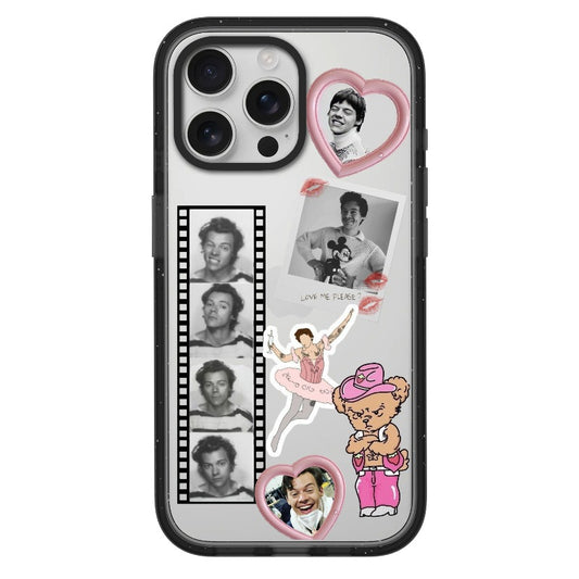 Custom Harry Styles Case – Love Me Collage with Retro Film & Pink Bear Phone Case [4196]