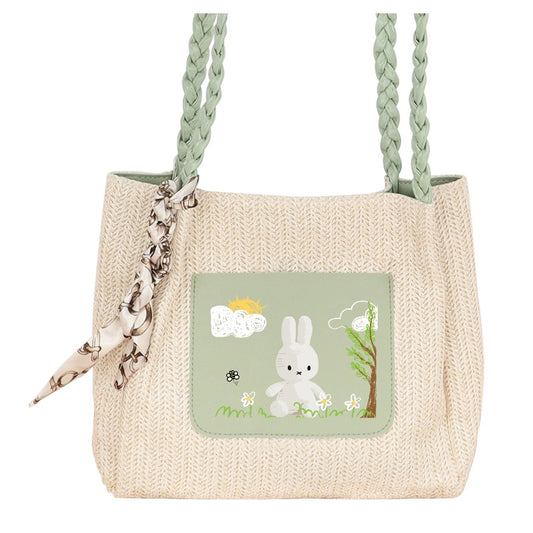Custom Bunny Tote Bag – Cute Cartoon Canvas Handbag [13478]