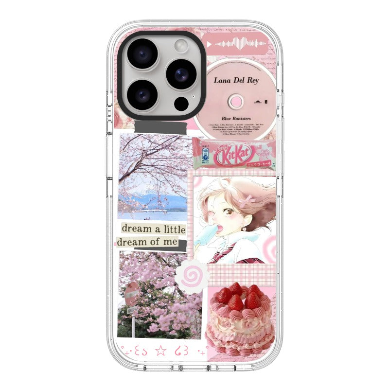 Custom Pink Dream Collage Phone Case – Lana Inspired Aesthetic for iPhone 11 - 17, iPhone 17 Air Series