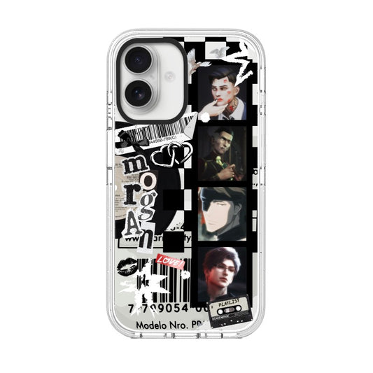 Custom Morgan Collage Phone Case – Black & White Aesthetic Design  for iPhone 11 - 17, iPhone 17 Air Series [13798]