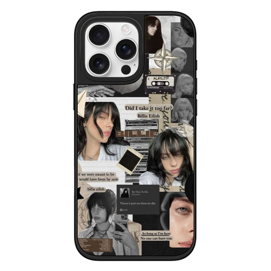 Custom Billie Eilish Collage iPhone Case – Vintage Aesthetic Grunge Protective Cover Custom ID 1748067841797