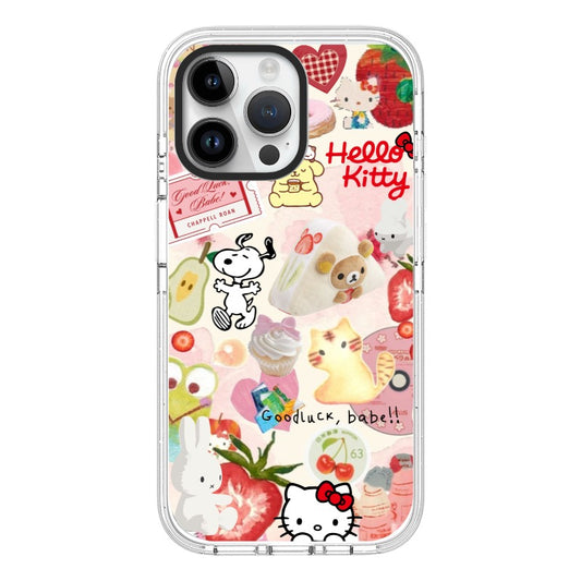 Custom Kawaii Collage Phone Case – Sweet Strawberry Babe Edition Phone Case  for iPhone 11 - 17, iPhone 17 Air Series [8895]