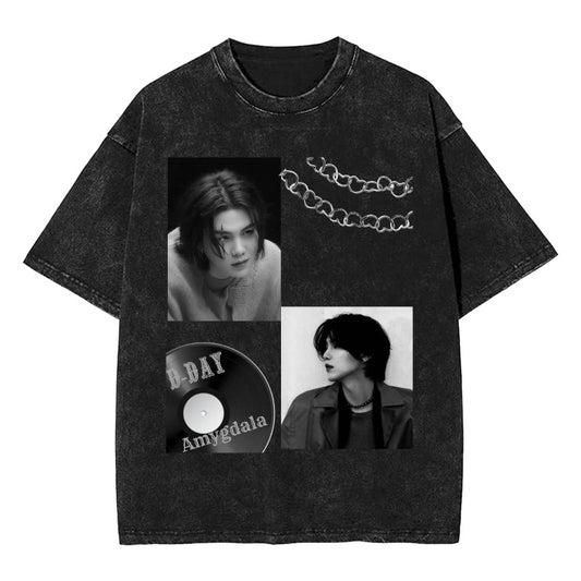 Custom Vintage Black T-Shirt – K-pop Amygdala Album Inspired[13206]