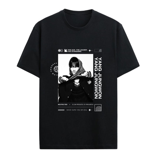 Yang Jungwon Custom Leader Graphic T-Shirt [10882]