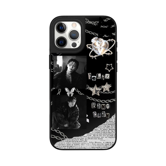 Custom Felix & Bang Chan K-Pop Phone Case – Black Aesthetic Design  for iPhone 11 - 17, iPhone 17 Air Series [13471]
