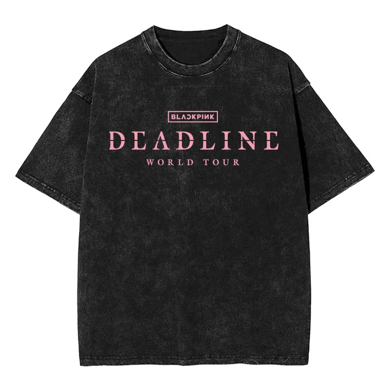 Deadline World Tour Vintage Tee – Custom K-pop Inspired[11188]
